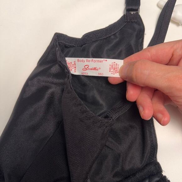 Vintage Smoothie Body Re-Former Shapewear Style 4052 Black Size 36D - Picture 11 of 16